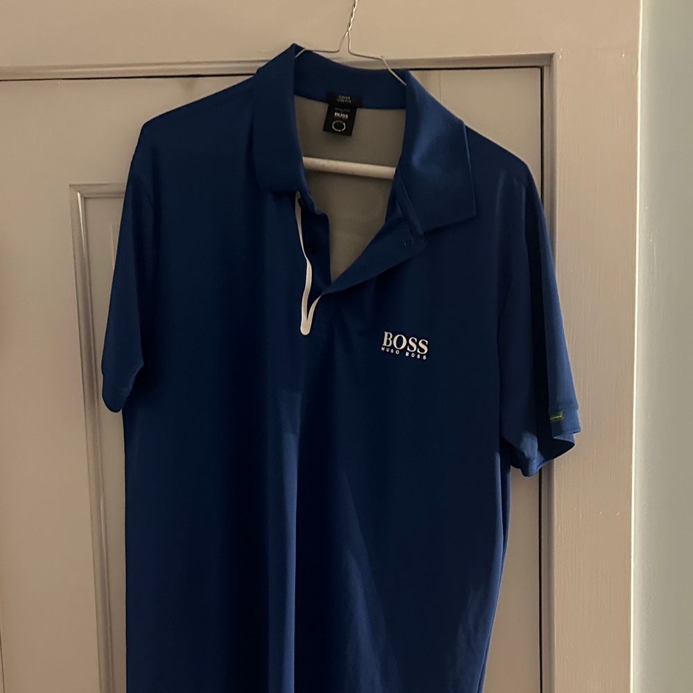 Boss Men's Polo Shirt in Deep Blue